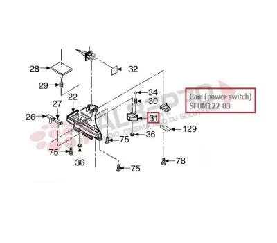 Technics Cam tbv bediening 220-volt Power Switch